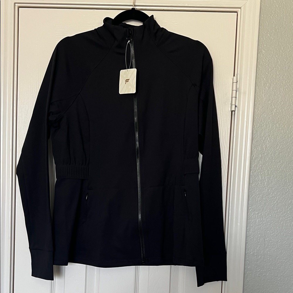 NWT Fabletics Women's Black Runners Jacket